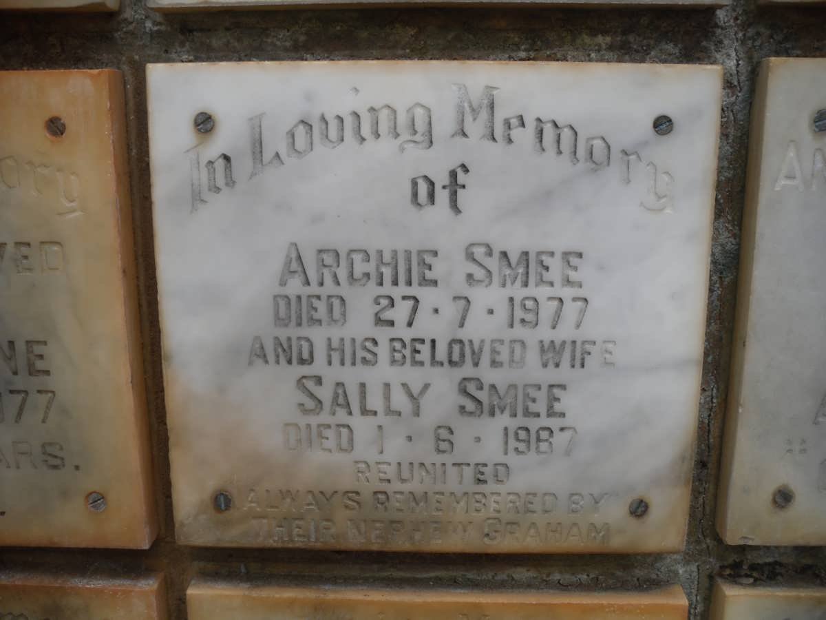 SMEE Archie -1977 &amp; Sally -1987