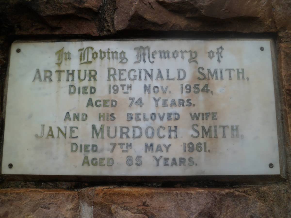 SMITH Arthur Reginald -1954 &amp; Jane MURDOCH -1961