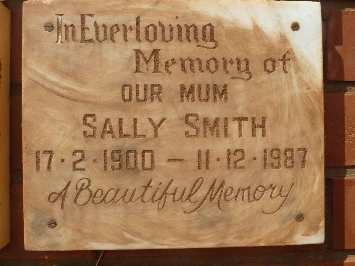 SMITH Sally 1900-1987