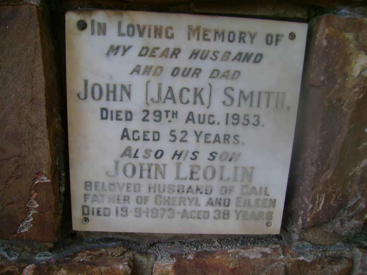 SMITH John -1953 :: SMITH John Leolin -1973