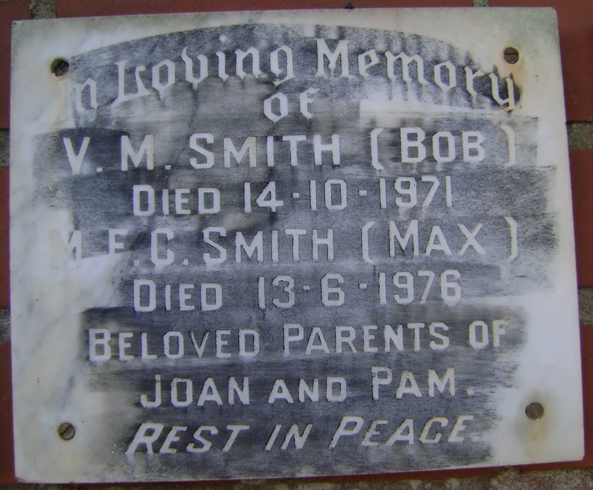 SMITH V.M. -1971 &amp; M.F.C. -1976