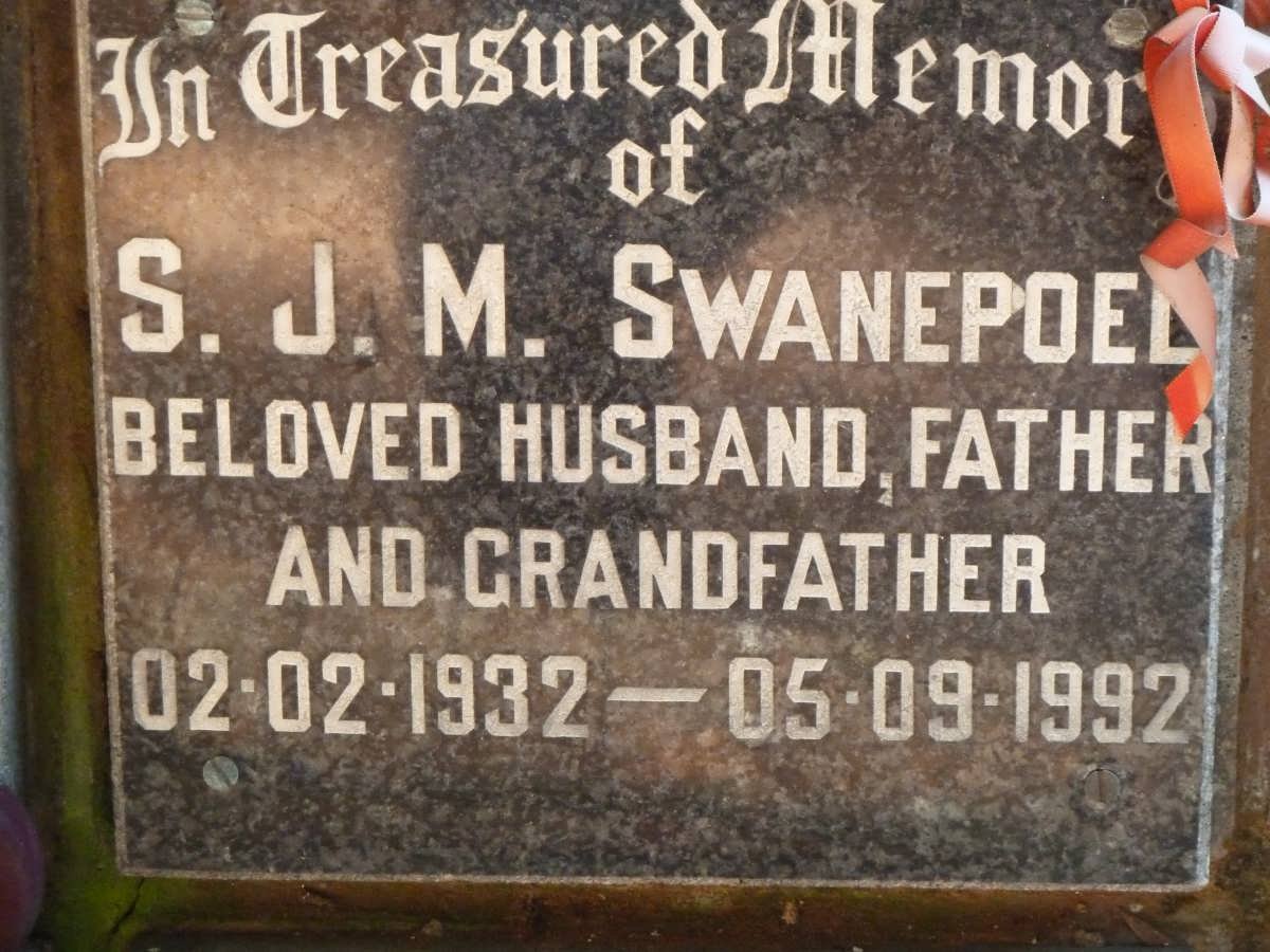 SWANEPOEL S.J.M. 1932-1992