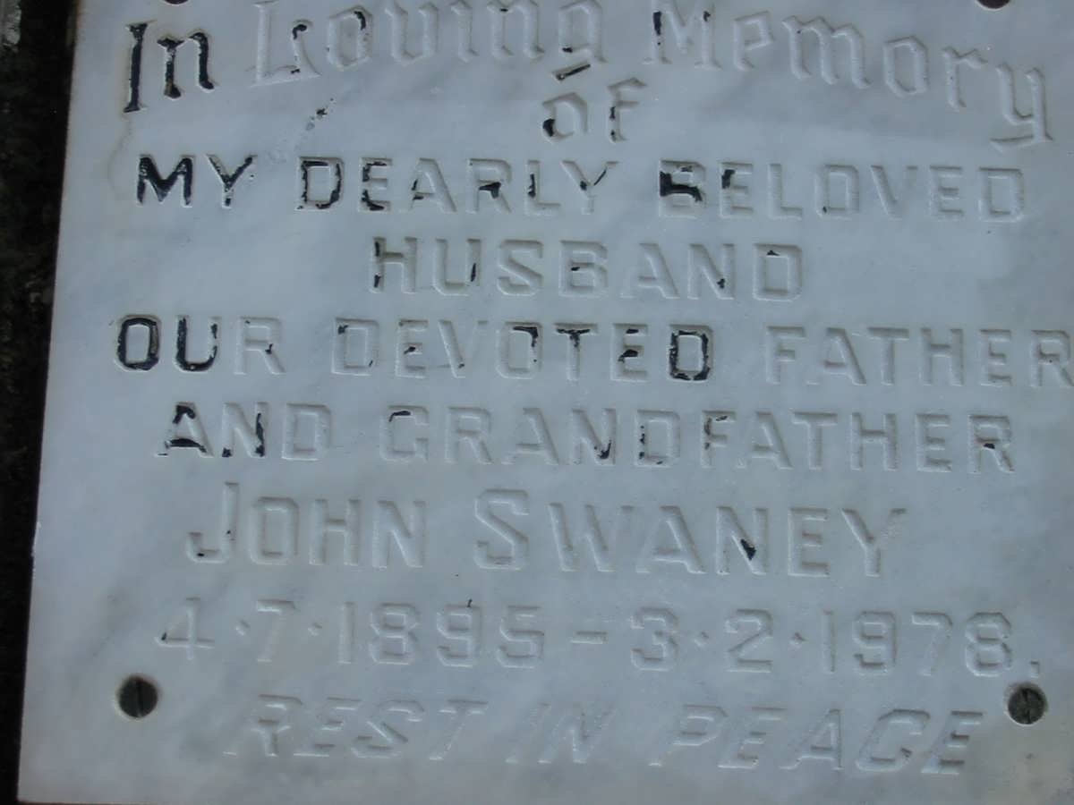 SWANEY John 1895-1978