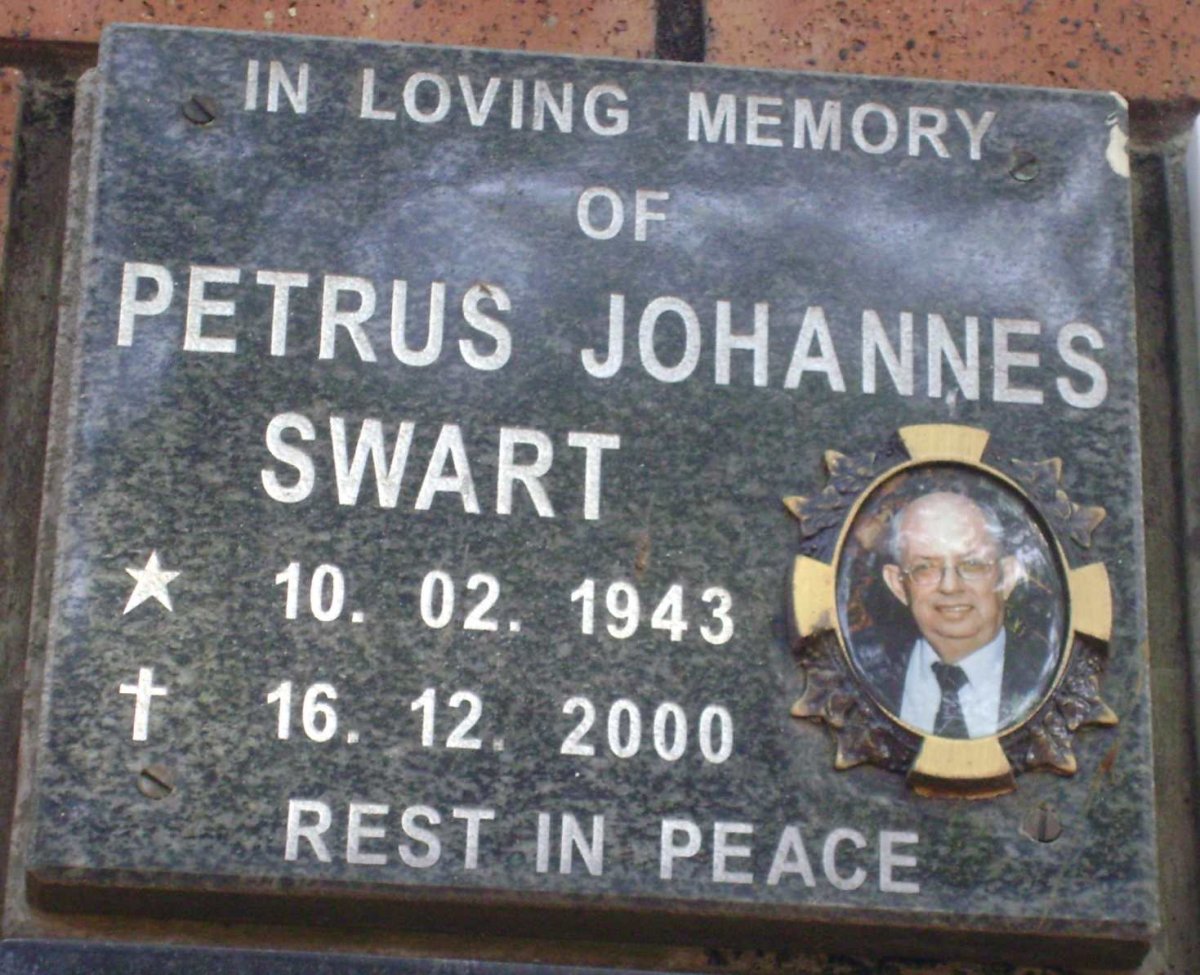 SWART Petrus Johannes 1943-2000