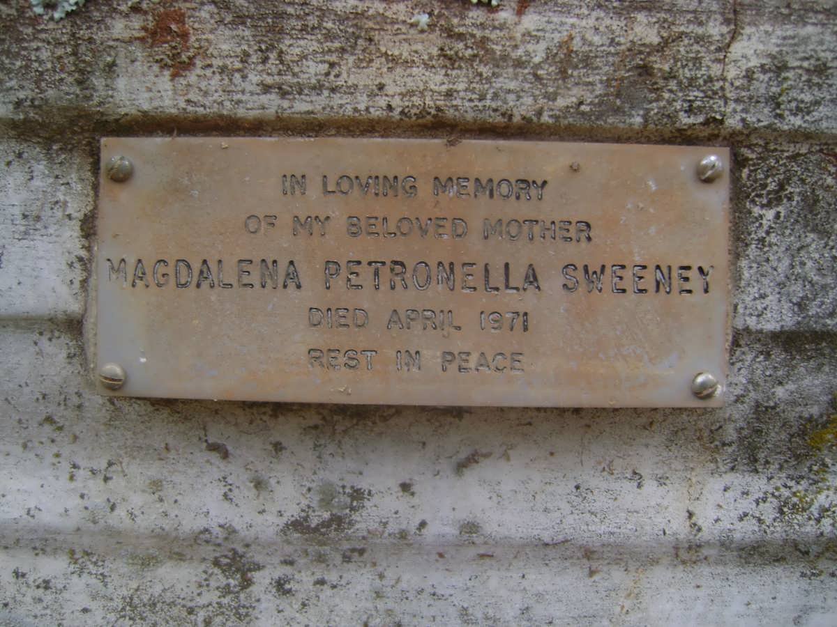 SWEENEY Magdalena Petronella -1971
