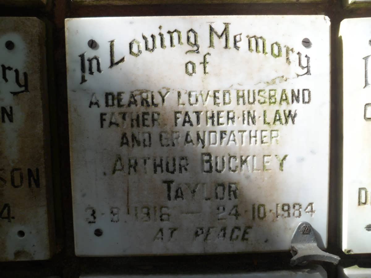 TAYLOR Arthur Buckley 1916-1984