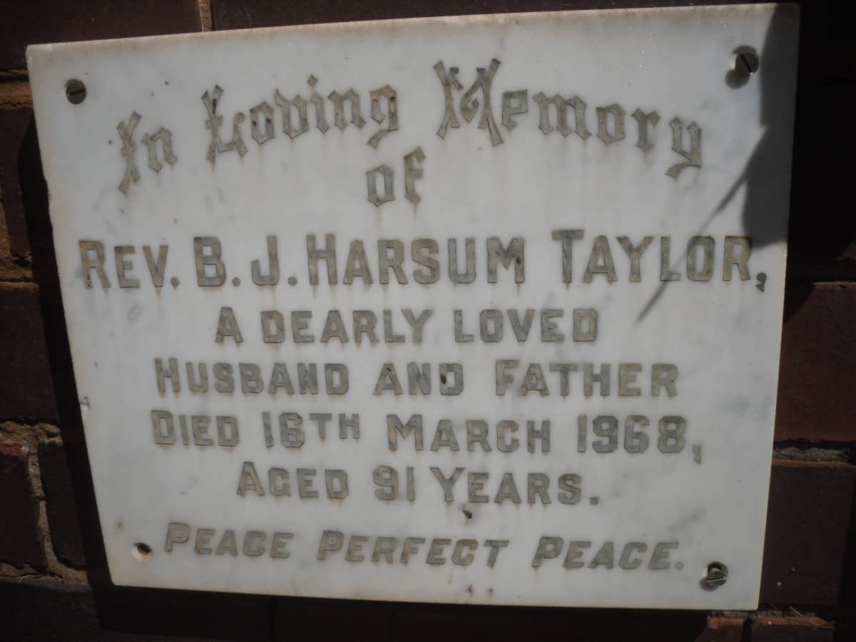 TAYLOR B.J. Harsum -1968