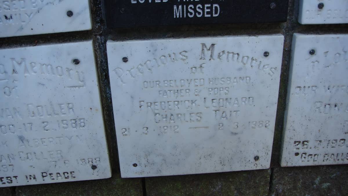 TAIT Frederick Leonard Charles 1912-1988