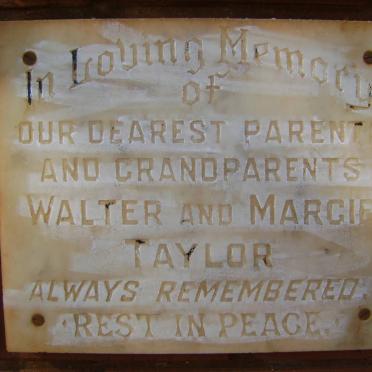 TAYLOR Walter &amp; Margie