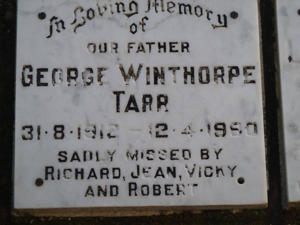 TARR George Winthorpe 1912-1990