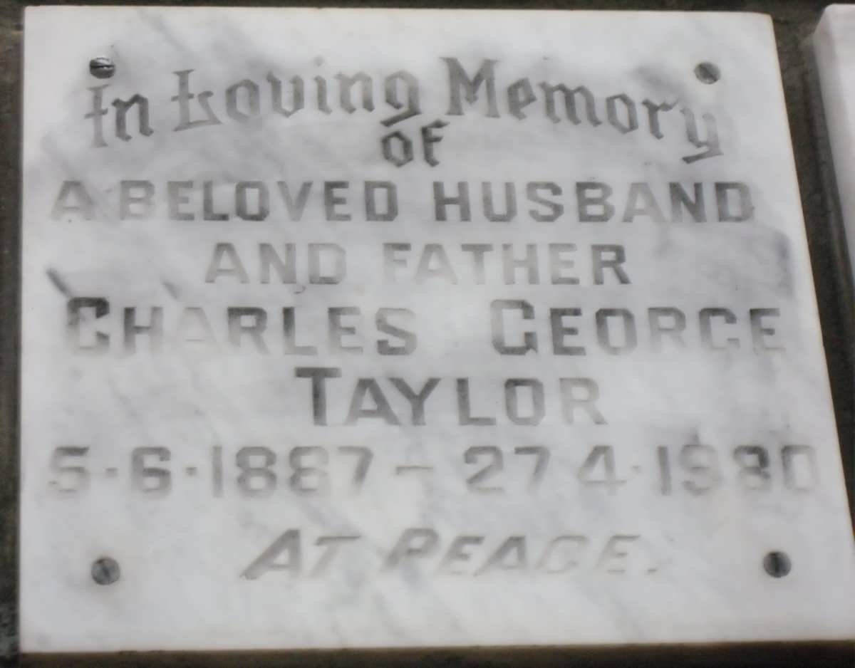 TAYLOR Charles George 1887-1980