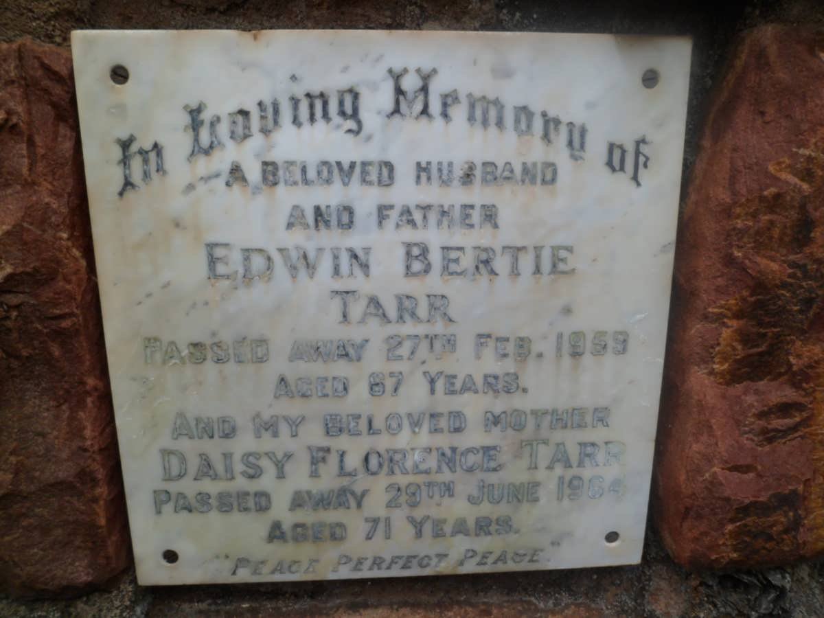TARR Edwin Bertie -1959 &amp; Daisy Florence -1964