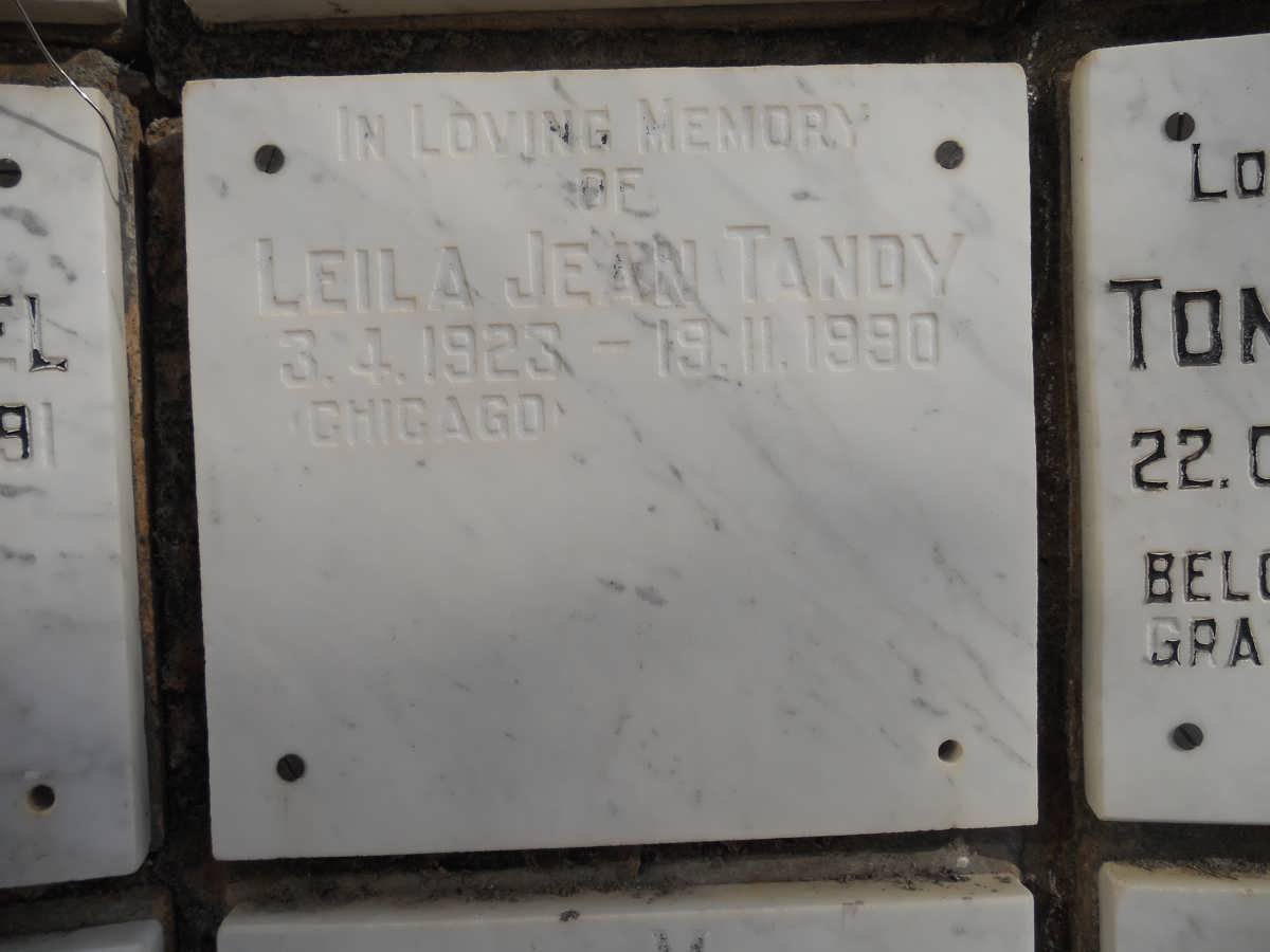 TANDY Leila Jean 1923-1990