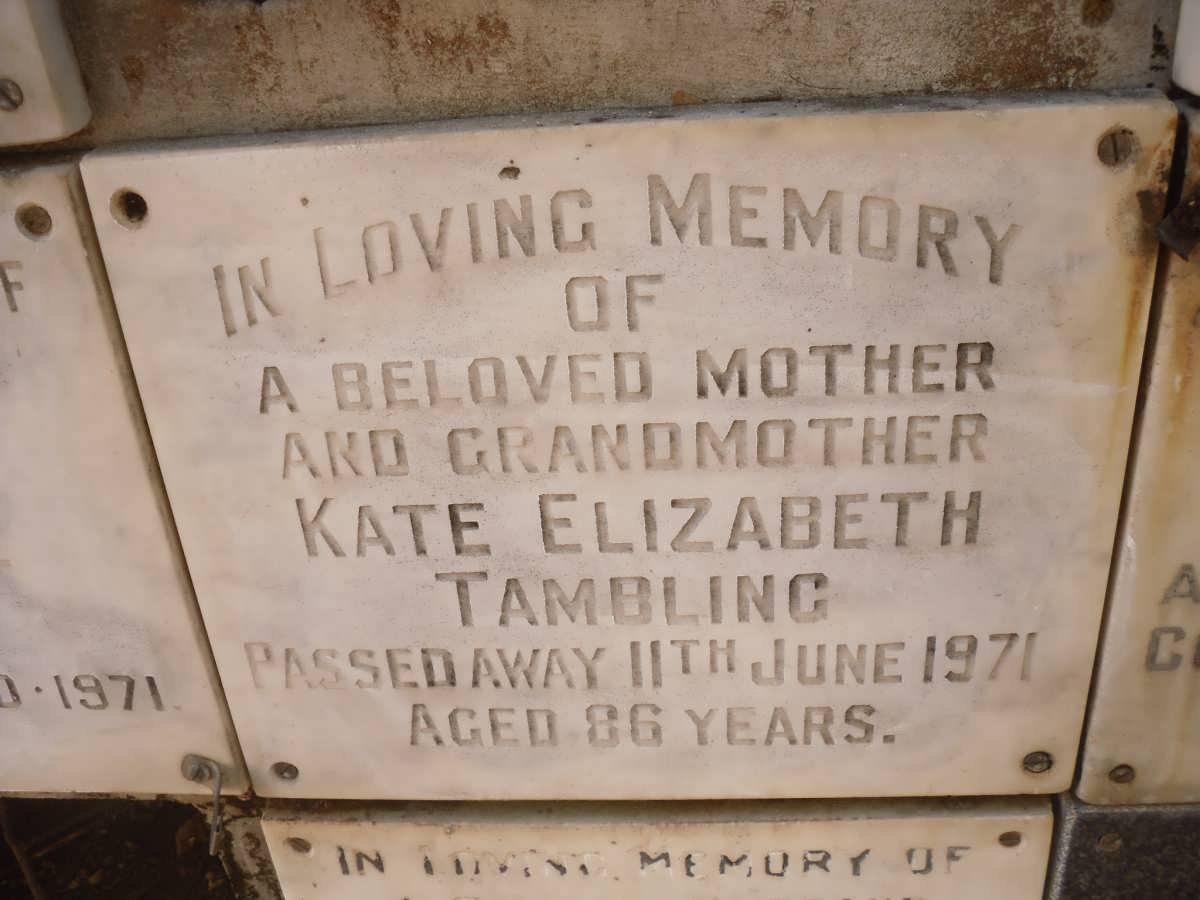 TAMBLING Kate Elizabeth -1971