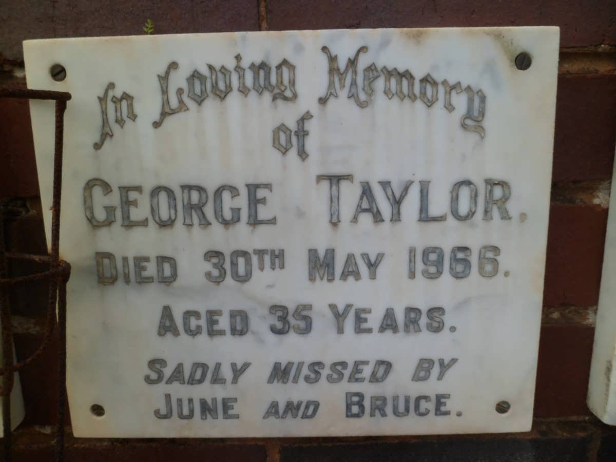 TAYLOR George -1966