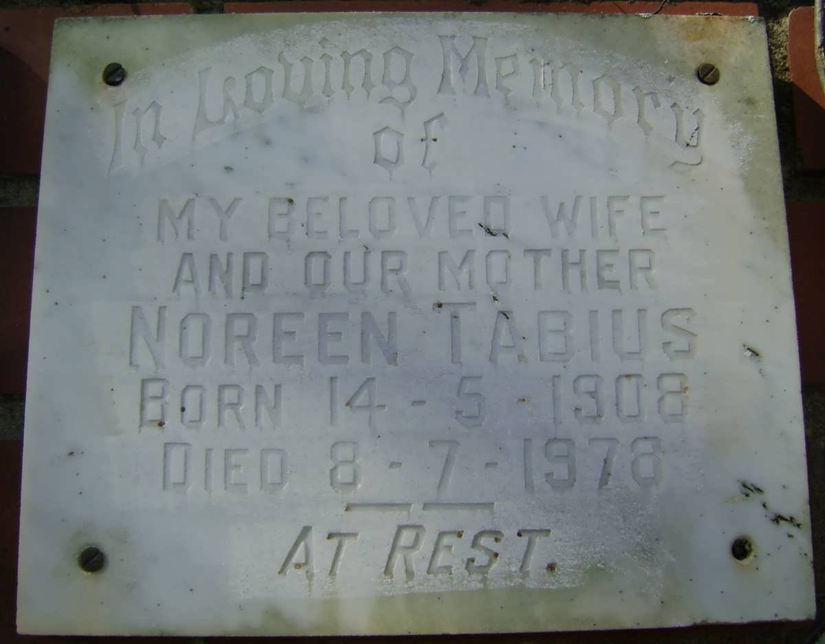 TABIUS Noreen 1908-1978