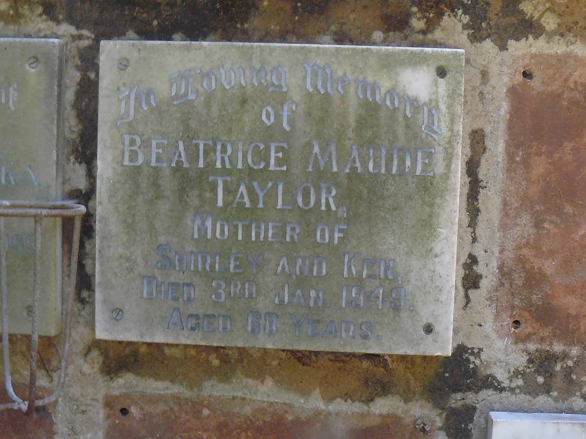 TAYLOR Beatrice Maude -1949