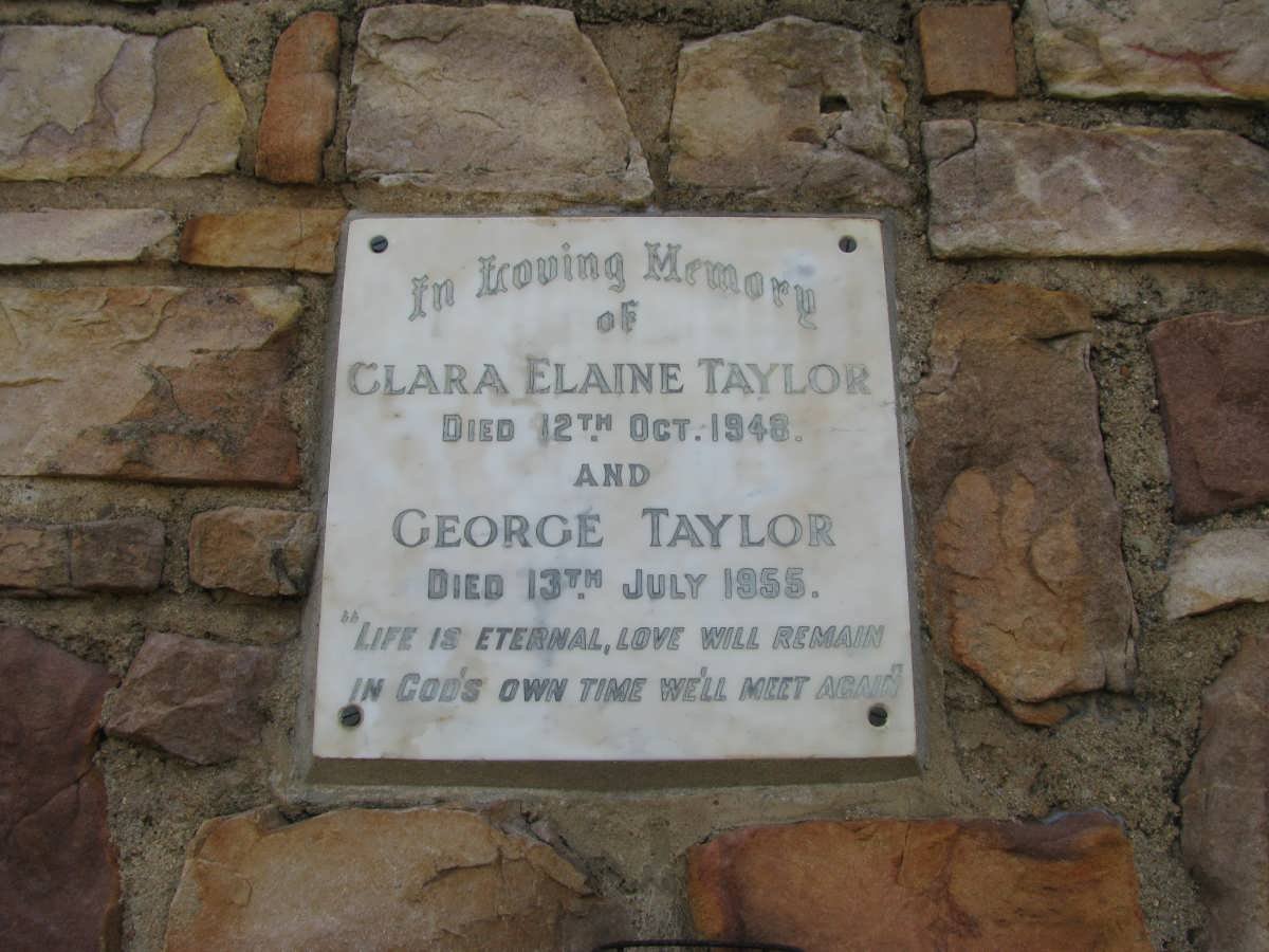 TAYLOR George -1955 &amp; Clara Elaine -1948