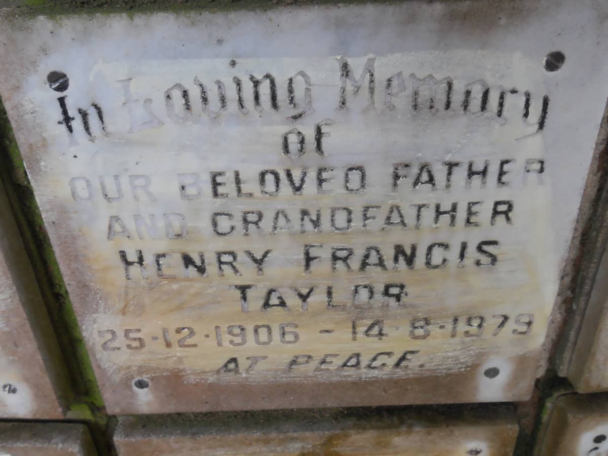 TAYLOR Henry Francis 1906-1979