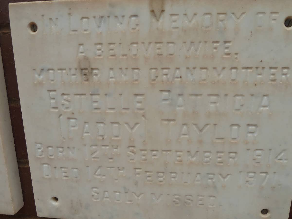 TAYLOR Estelle Patricia 1914-1971