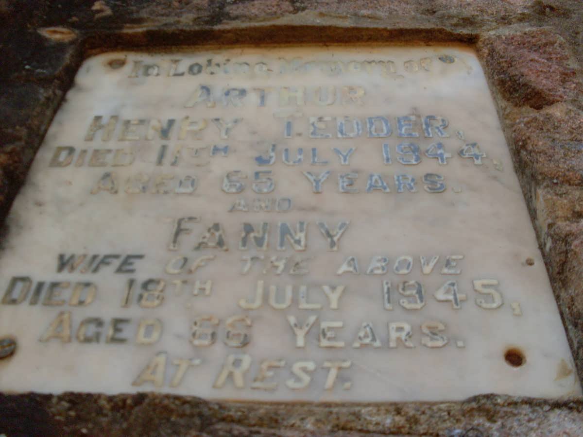 TEDDER Arthur Henry -1944 &amp; Fanny -1945