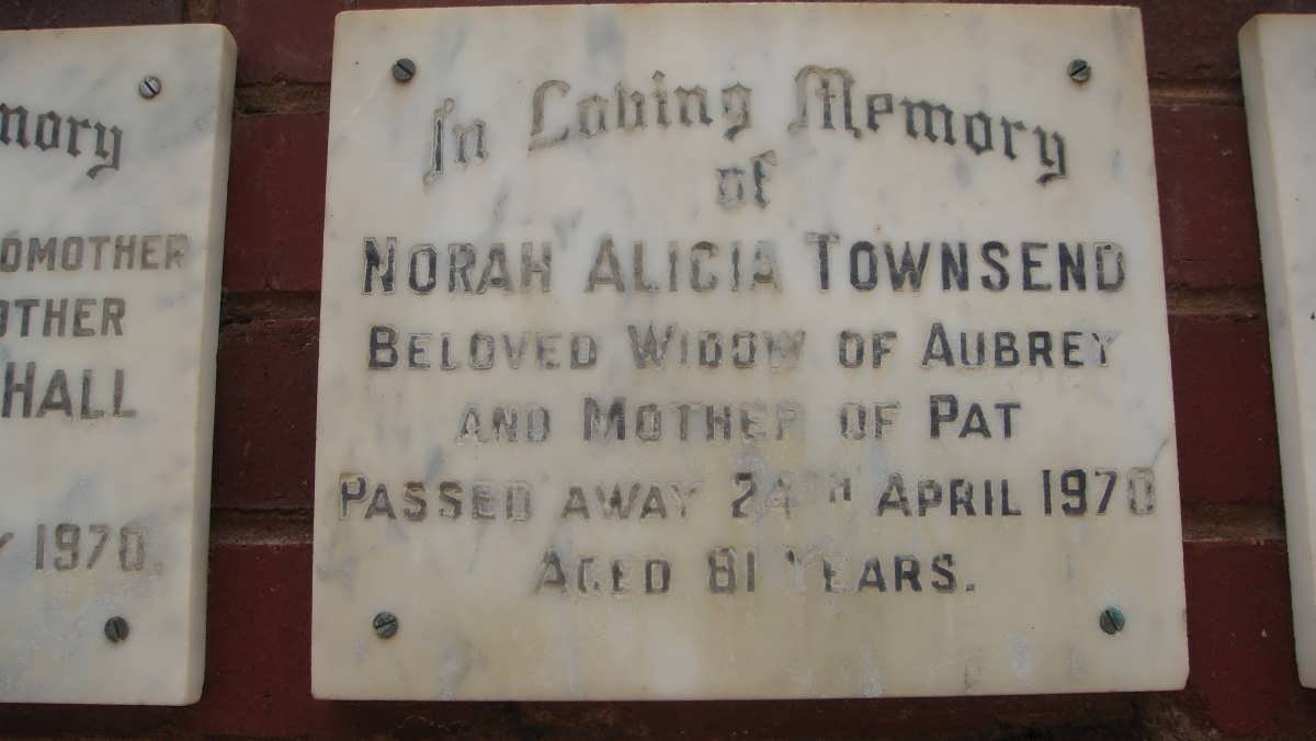 TOWNSEND Norah Alicia -1970