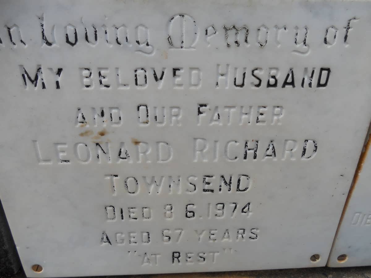 TOWNSEND Leonard Richard -1974