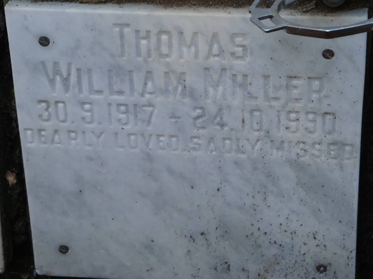 THOMAS William Miller 1917-1990