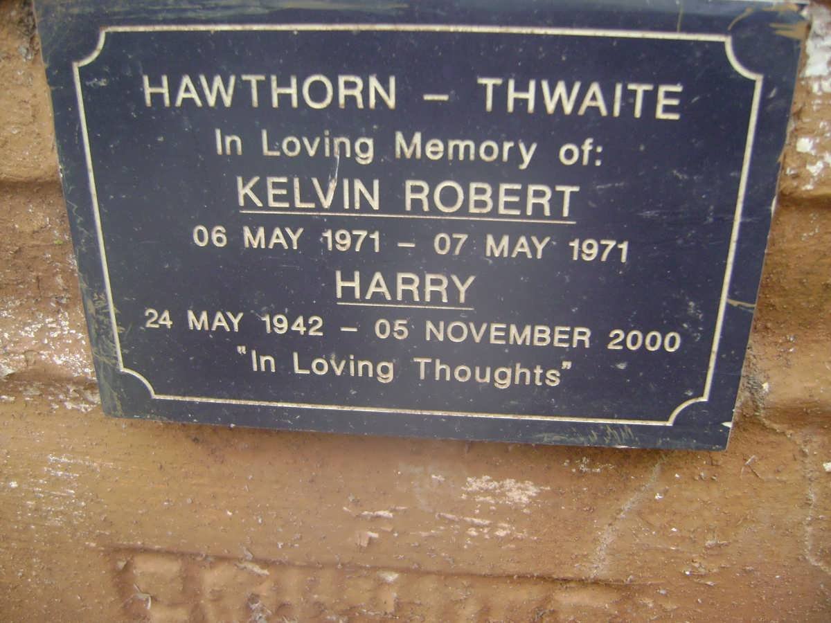 THWAITE Harry 1942-2000 :: HAWTHORN Kelvin Robert 1971-1971