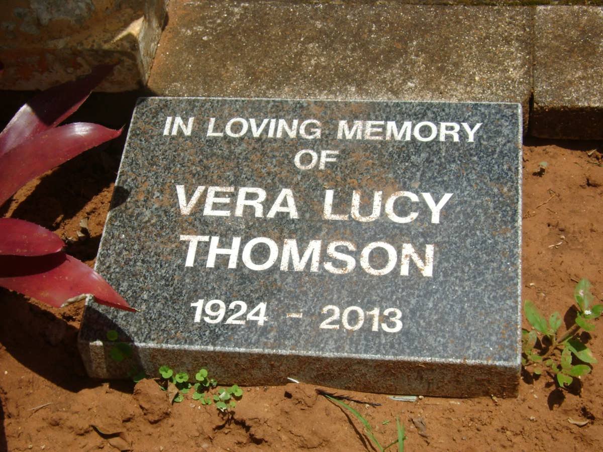 THOMSON Vera Lucy 1924-2013