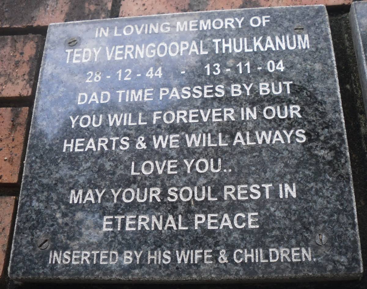 THULKANUM Tedy Verngoopal 1944-2004