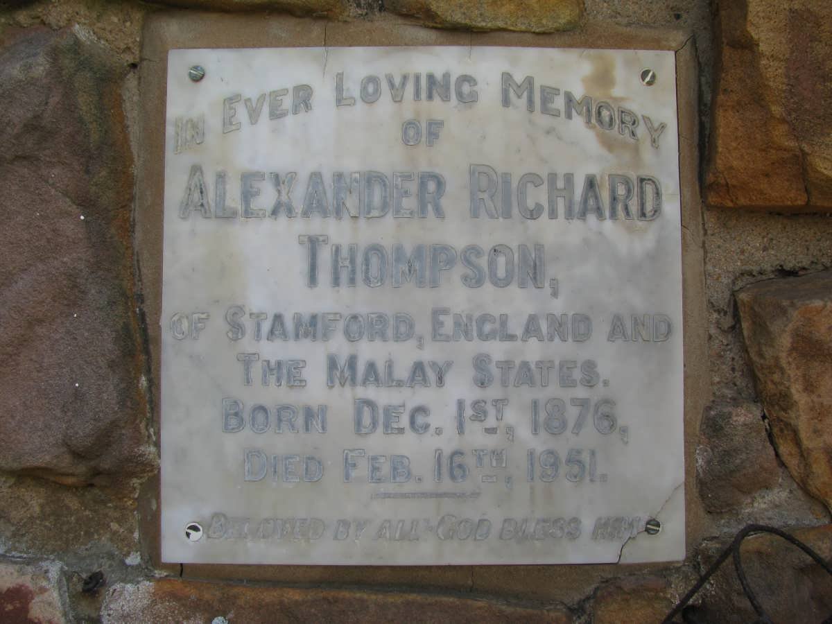 THOMPSON Alexander Richard 1876-1951