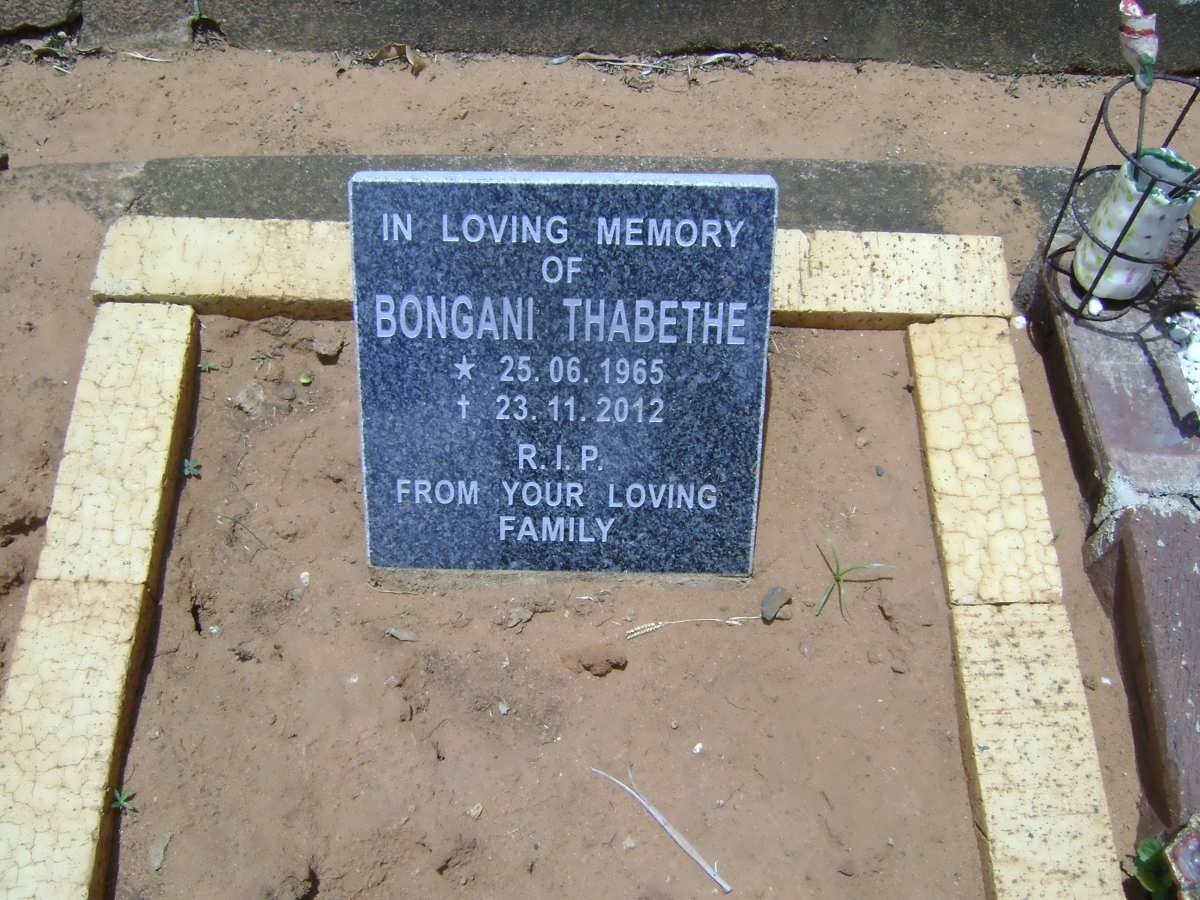 THABETHE Bongani 1965-2012