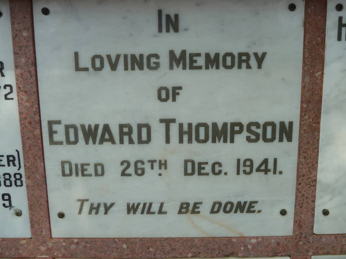 THOMPSON Edward -1941
