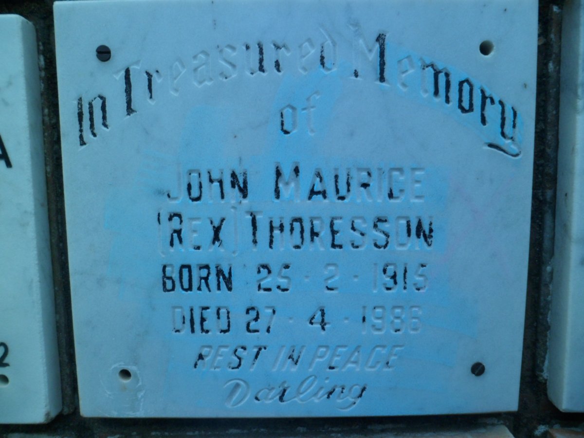 THORESSON John Maurice 1915-1986