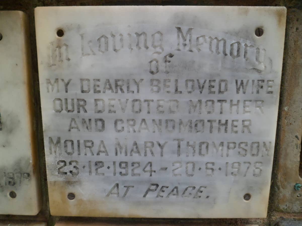 THOMPSON Moira Mary 1924-1978