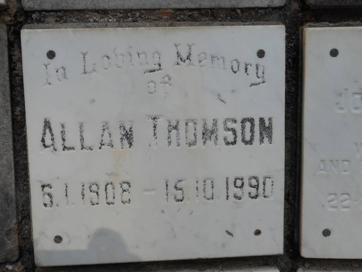 THOMSON Allan 1908-1990