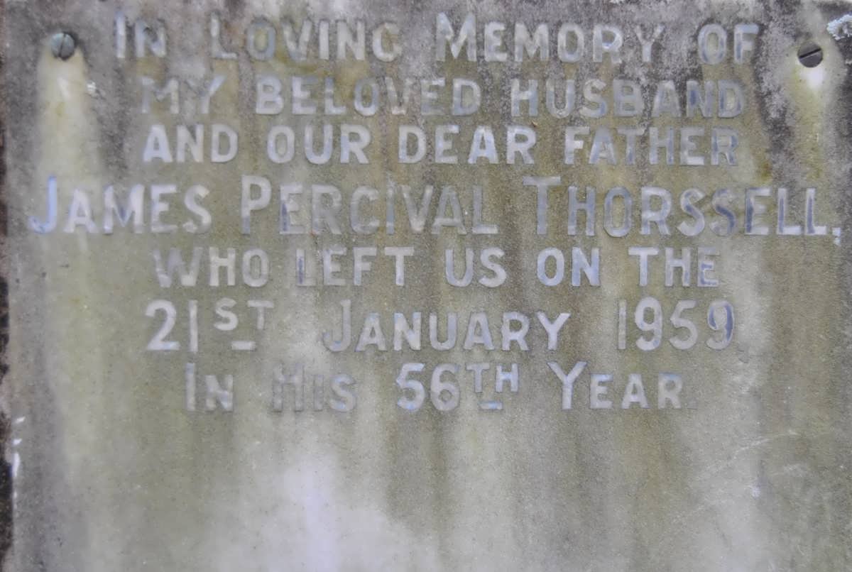 THORSSELL James Percival -1959