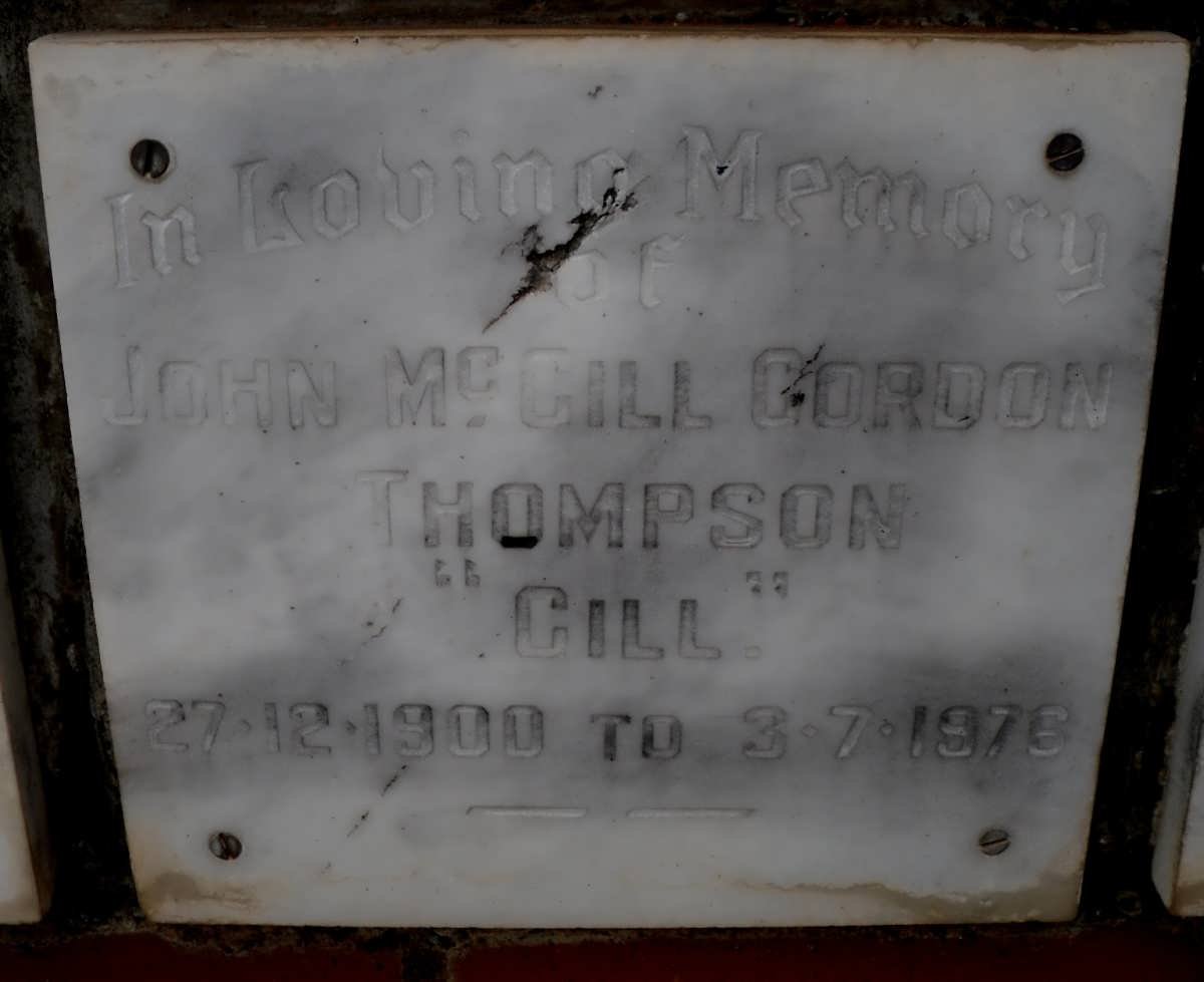 THOMPSON John McGill Gordon 1900-1976