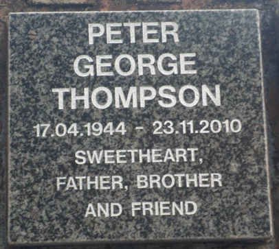 THOMPSON Peter George 1944-2010