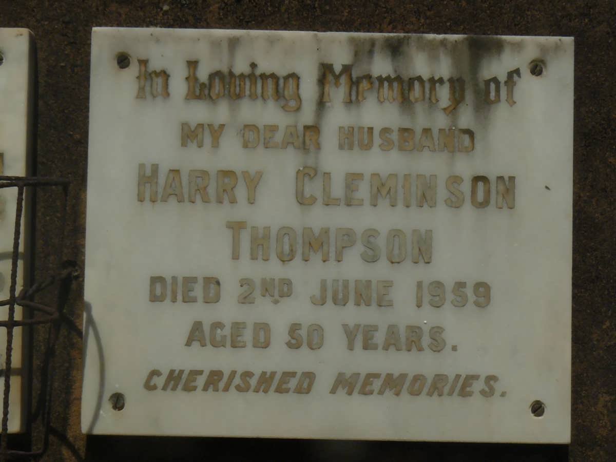 THOMPSON Harry Cleminson -1959