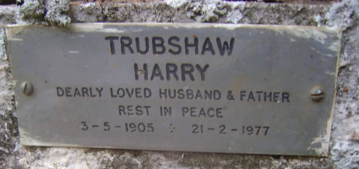 TRUBSHAW Harry 1905-1977