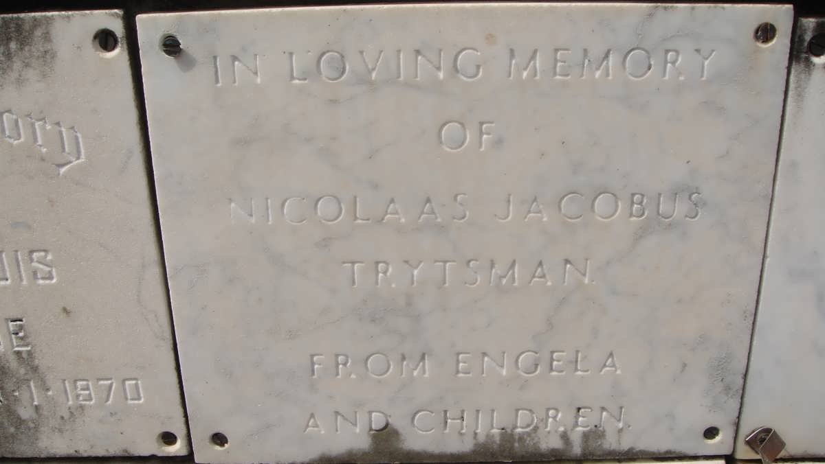 TRYTSMAN Nicolaas Jacobus