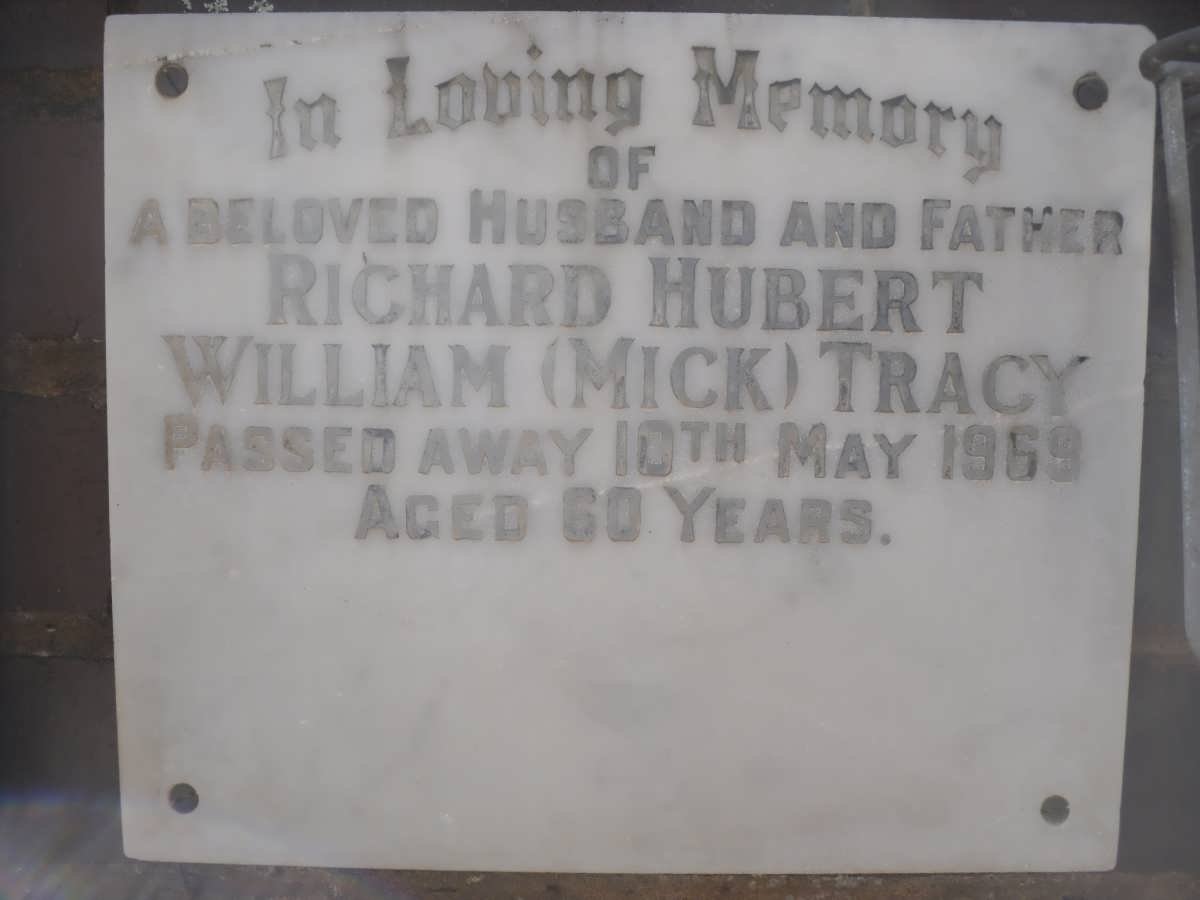 TRACY Richard Hubert William -1969