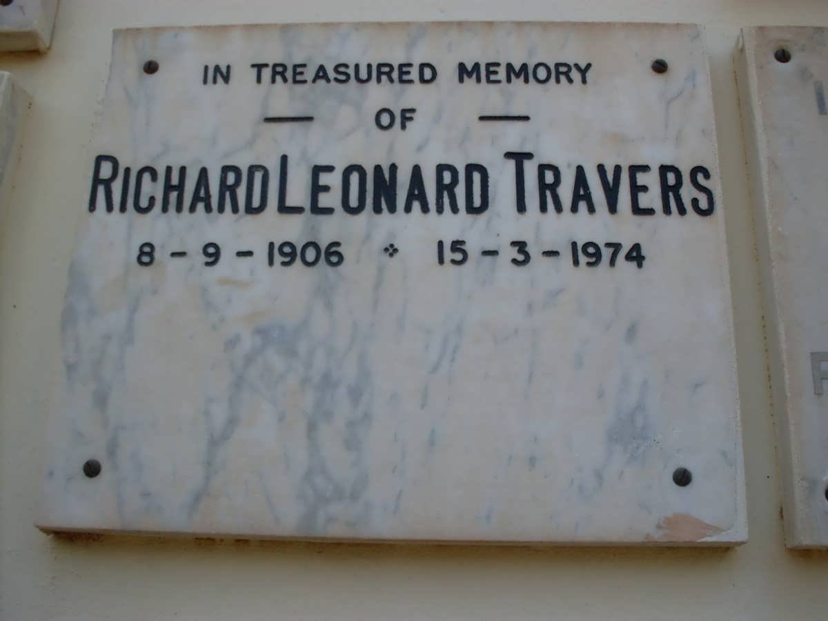 TRAVERS Richard Leonard 1906-1974