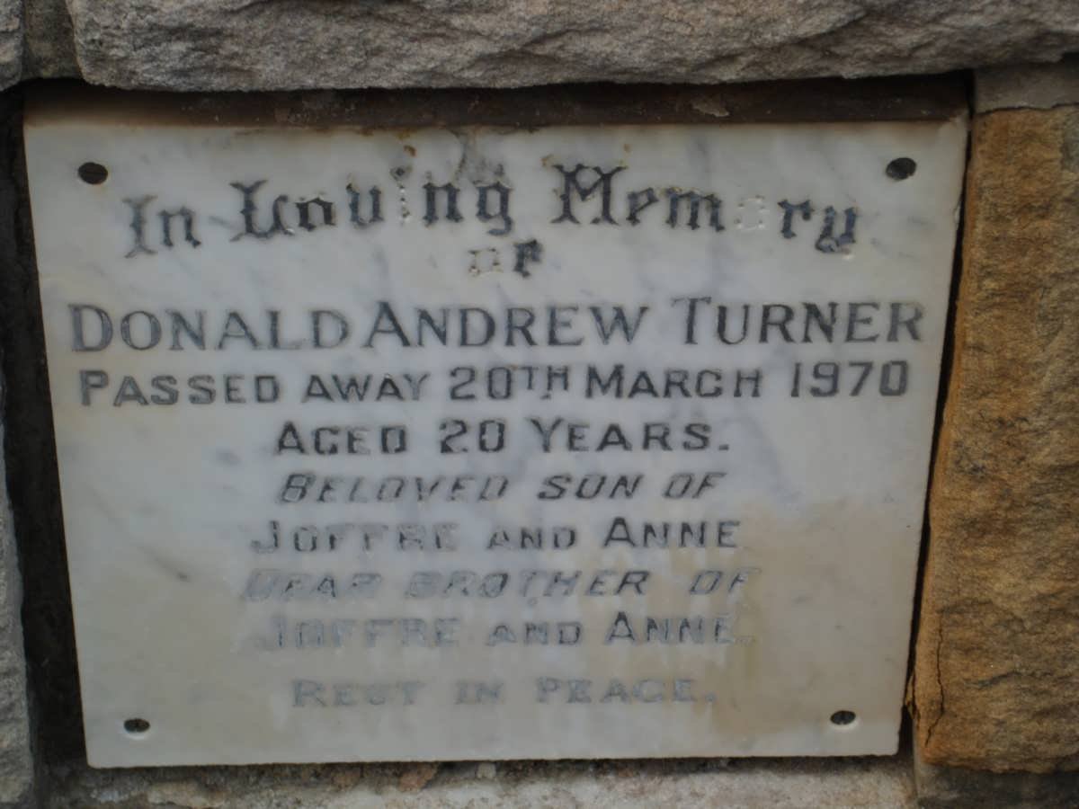 TURNER Donald Andrew -1970