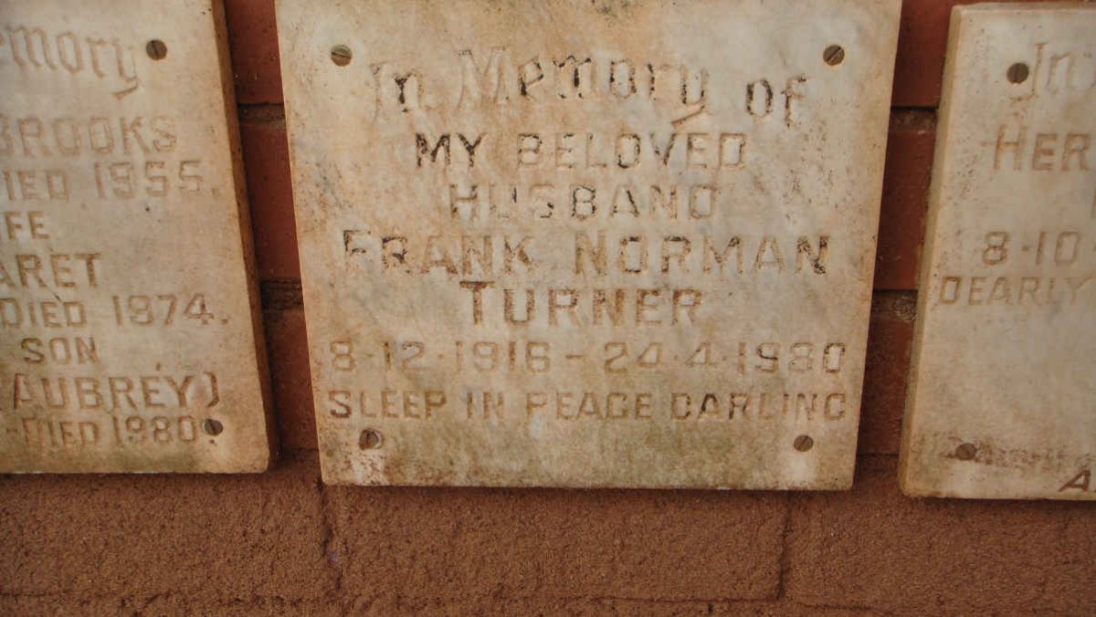 TURNER Frank Norman 1916-1980
