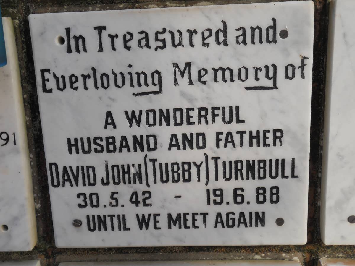 TURNBULL David John 1942-1988