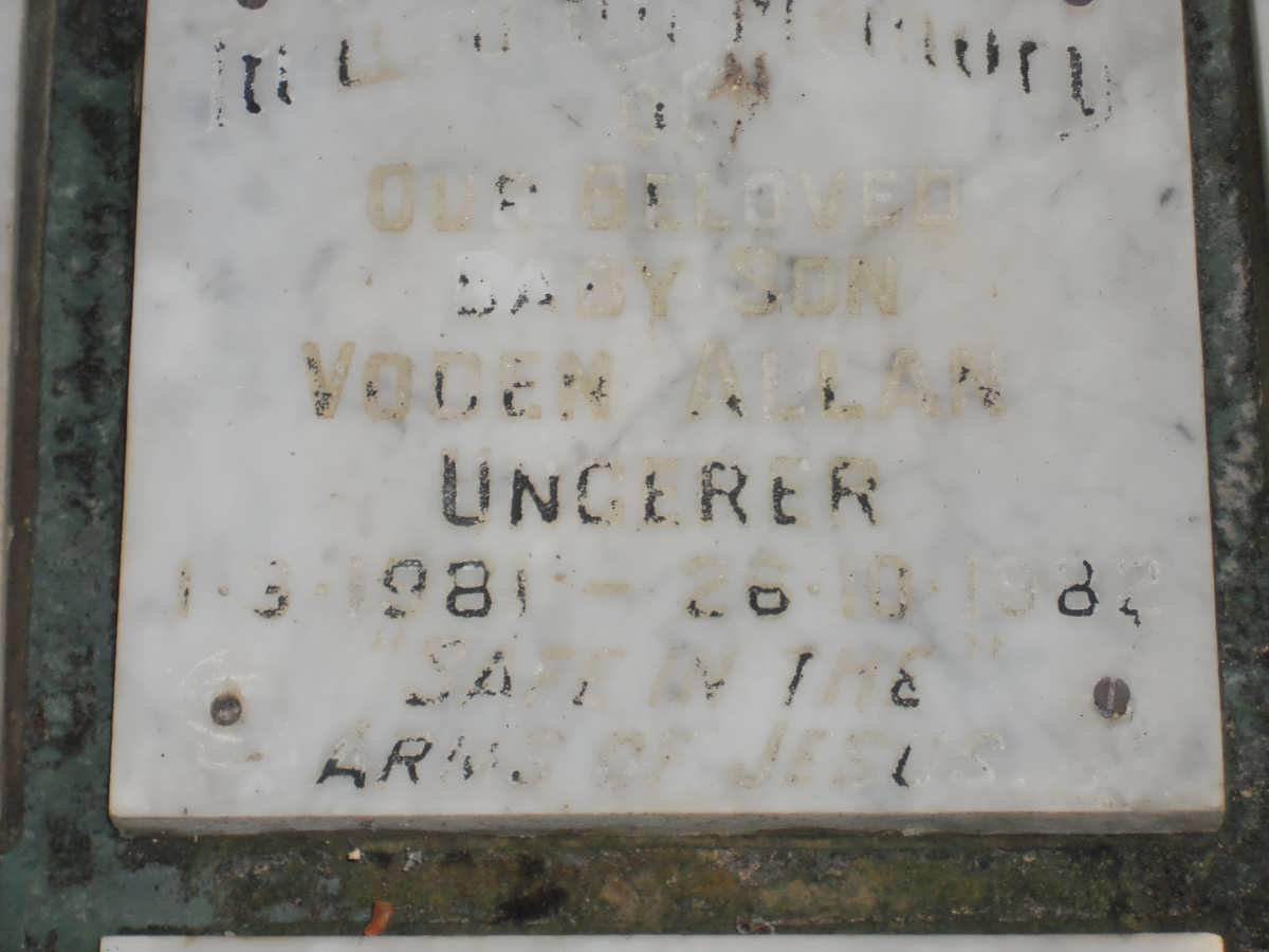 UNGERER Voden Allan 1981-1982
