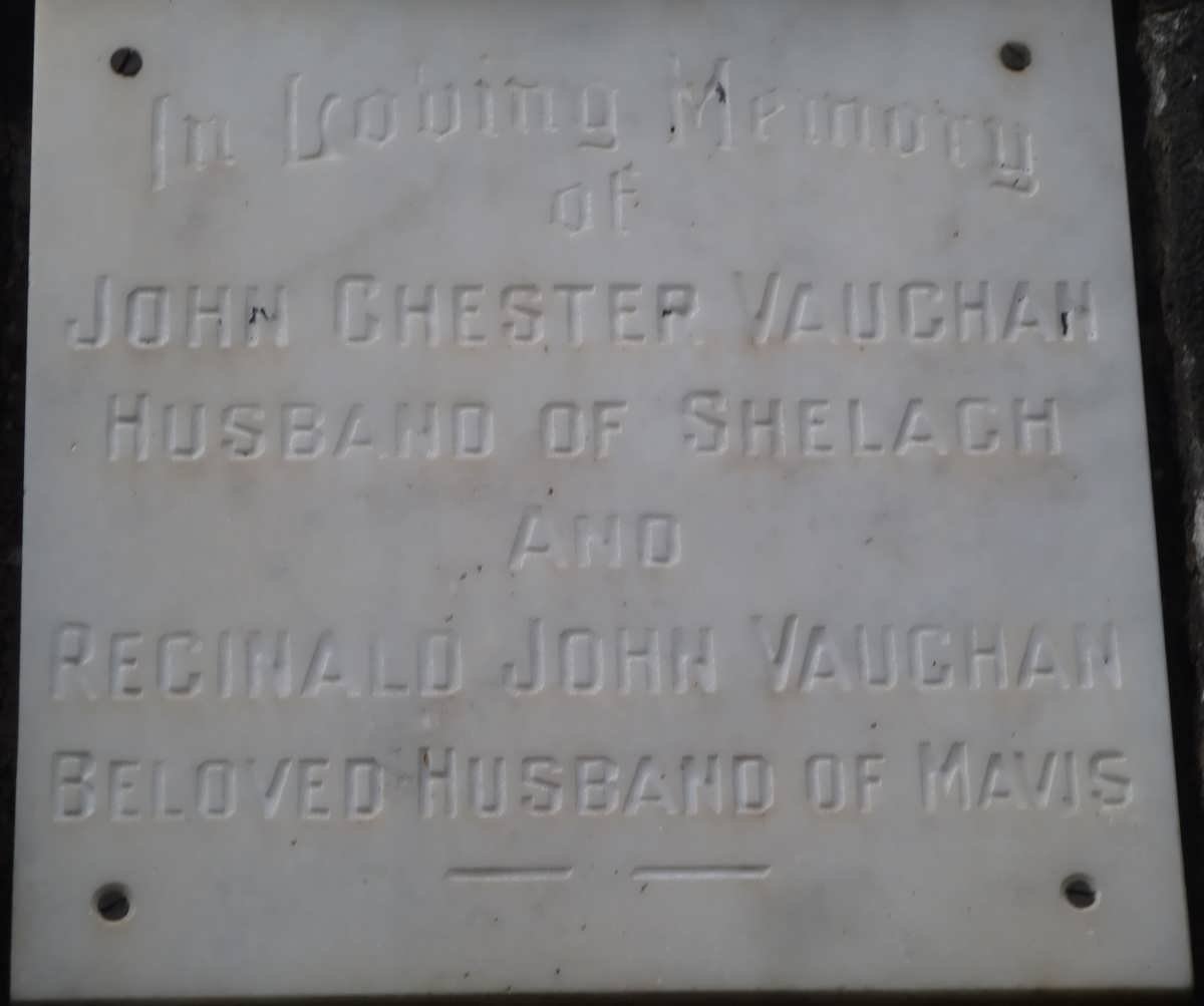 VAUGHAN John Chester :: VAUGHAN Reginald John